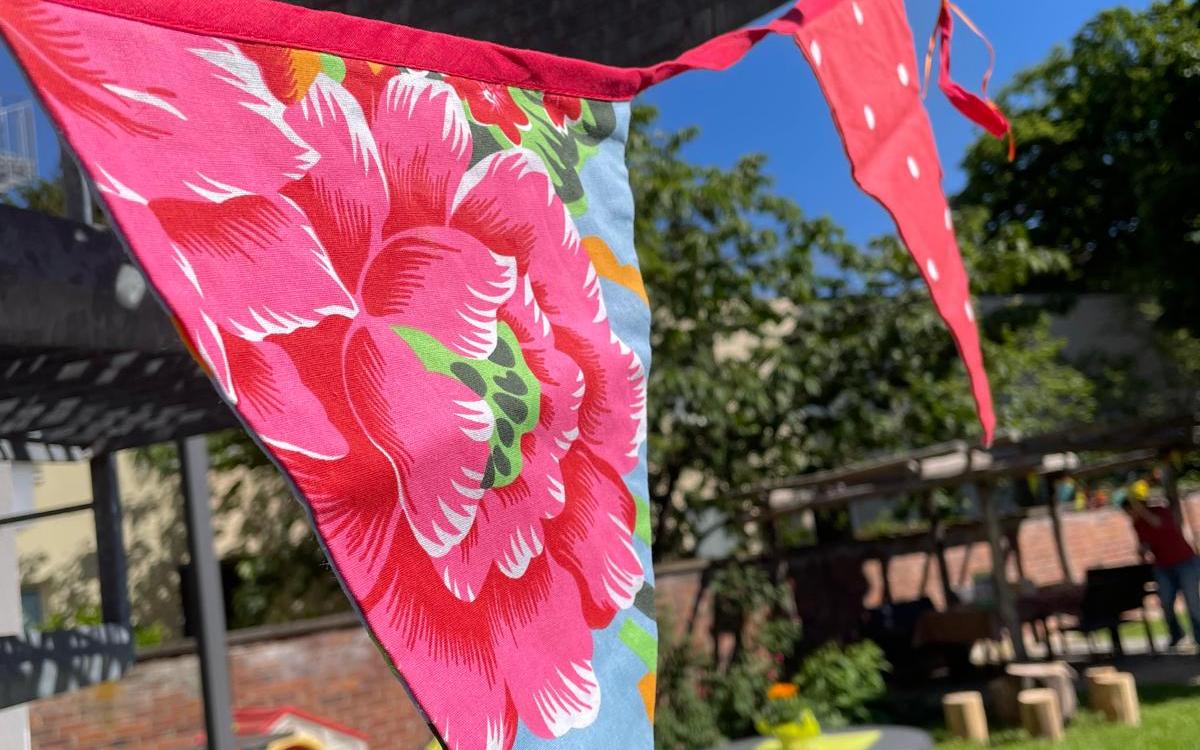 Wimpel beim Familienfest